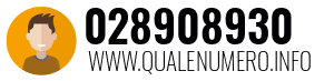 Numero di telefono 028908930 028908930