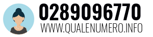 Numero di telefono 0289096770 0289096770