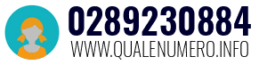 Numero di telefono 0289230884 0289230884