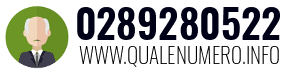 Numero di telefono 0289280522 0289280522