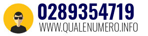 Numero di telefono 0289354719 0289354719
