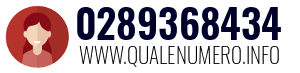 Numero di telefono 0289368434 0289368434