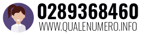 Numero di telefono 0289368460 0289368460