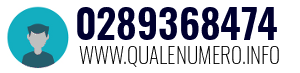 Numero di telefono 0289368474 0289368474