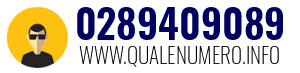 Numero di telefono 0289409089 0289409089