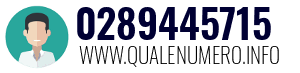 Numero di telefono 0289445715 0289445715