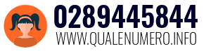 Numero di telefono 0289445844 0289445844