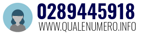 Numero di telefono 0289445918 0289445918
