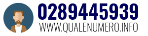 Numero di telefono 0289445939 0289445939