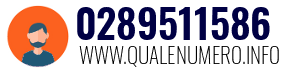 Numero di telefono 0289511586 0289511586