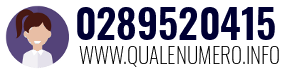 Numero di telefono 0289520415 0289520415