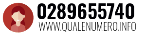 Numero di telefono 0289655740 0289655740