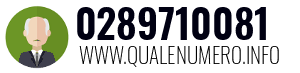Numero di telefono 0289710081 0289710081