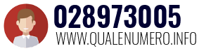 Numero di telefono 028973005 028973005