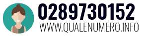 Numero di telefono 0289730152 0289730152