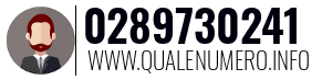 Numero di telefono 0289730241 0289730241