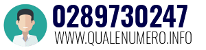 Numero di telefono 0289730247 0289730247