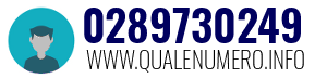 Numero di telefono 0289730249 0289730249
