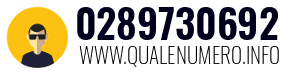 Numero di telefono 0289730692 0289730692