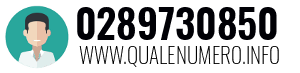 Numero di telefono 0289730850 0289730850