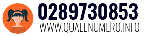 Numero di telefono 0289730853 0289730853
