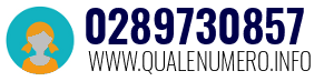 Numero di telefono 0289730857 0289730857
