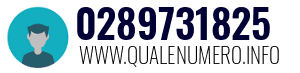 Numero di telefono 0289731825 0289731825