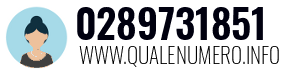 Numero di telefono 0289731851 0289731851