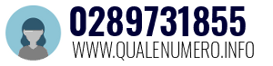 Numero di telefono 0289731855 0289731855