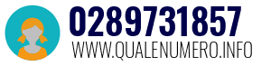 Numero di telefono 0289731857 0289731857