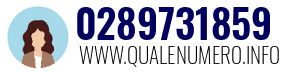 Numero di telefono 0289731859 0289731859