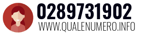 Numero di telefono 0289731902 0289731902