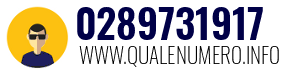 Numero di telefono 0289731917 0289731917