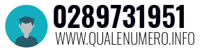 Numero di telefono 0289731951 0289731951