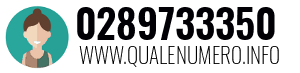 Numero di telefono 0289733350 0289733350