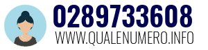 Numero di telefono 0289733608 0289733608