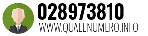 Numero di telefono 028973810 028973810