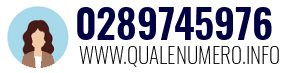 Numero di telefono 0289745976 0289745976