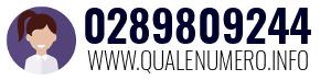 Numero di telefono 0289809244 0289809244