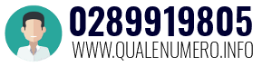 Numero di telefono 0289919805 0289919805
