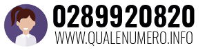 Numero di telefono 0289920820 0289920820