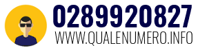 Numero di telefono 0289920827 0289920827