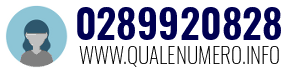 Numero di telefono 0289920828 0289920828