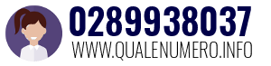 Numero di telefono 0289938037 0289938037