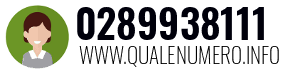Numero di telefono 0289938111 0289938111
