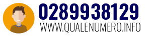 Numero di telefono 0289938129 0289938129