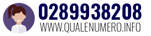 Numero di telefono 0289938208 0289938208