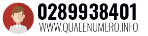 Numero di telefono 0289938401 0289938401