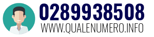 Numero di telefono 0289938508 0289938508