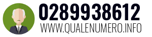 Numero di telefono 0289938612 0289938612